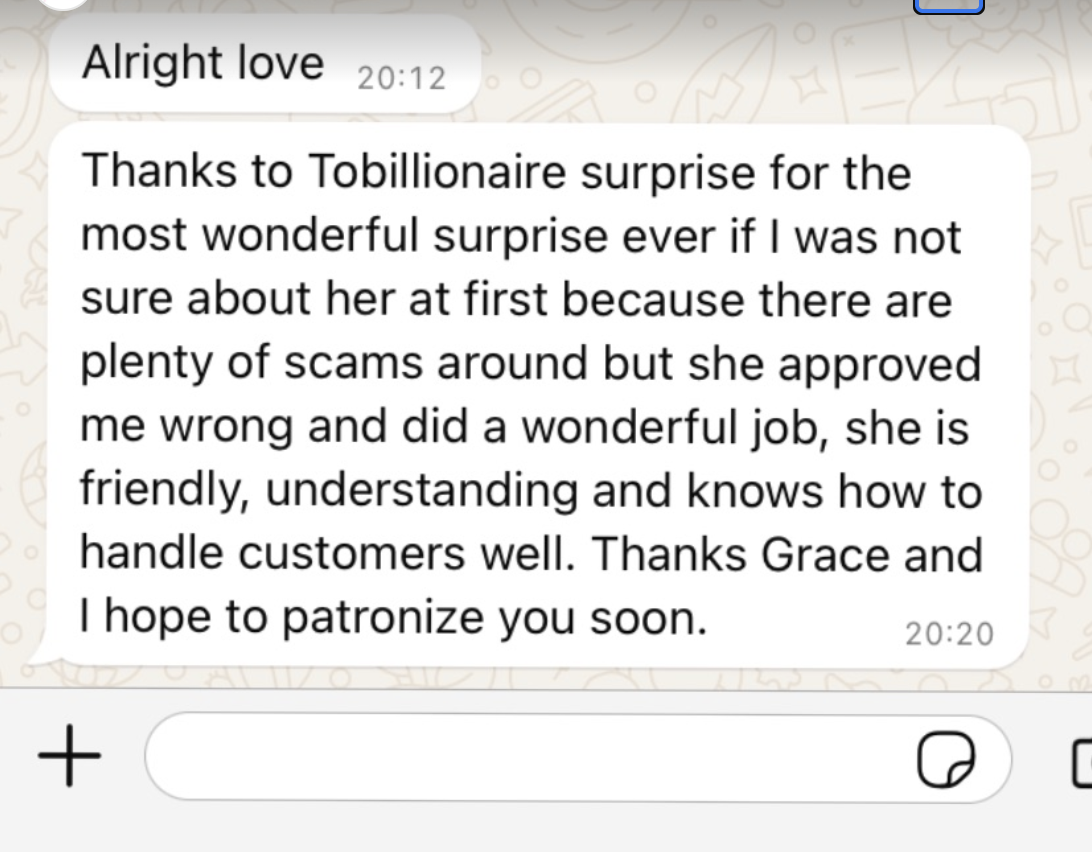 Client WhatsApp review 4