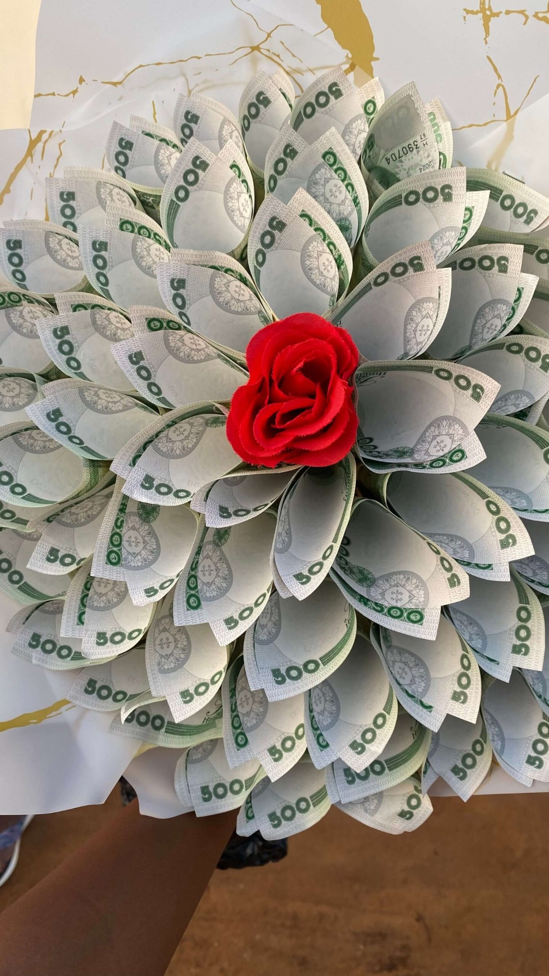 Naira money bouquet